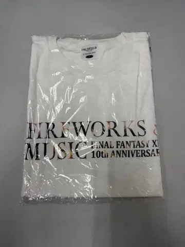 미개봉 새상품 ] FF14 불꽃축제 T셔츠 화이트 파이널 판타지 XIV