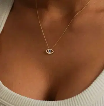 골드 도금 눈 모양 목걸이