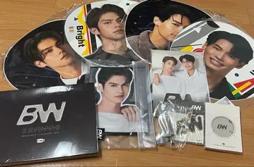 BrightWin 굿즈 9종 세트 부채, 달력, 키링, 타월 등