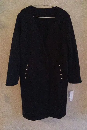 새상품 Liforta 네이비 롱 가디건 V넥 버튼 포함