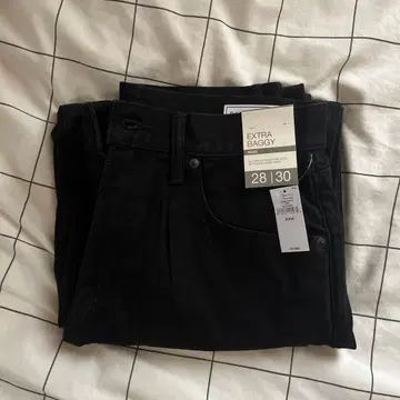 GAP 슈퍼 배기 데님 28/30 블랙