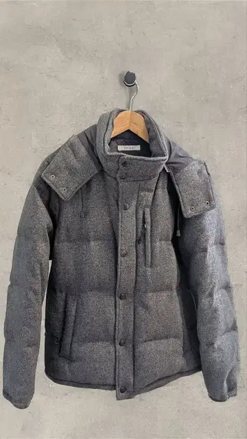 저널 스탠다드 다운 자켓 그레이 울 후드 M