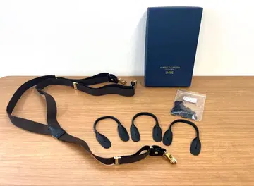 ALBERT THURSTON 2.5cm 헤링본 서스펜더 브라운