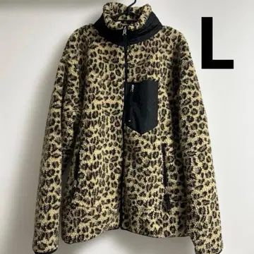 레오파드 무늬 플리스 자켓 자켓 표범 무늬 보아 자켓