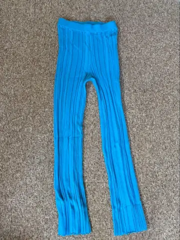 LE CIEL BLEU 리브 캐주얼 팬츠 파랑