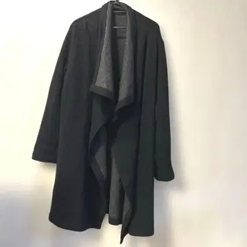 네이비 플리스 롱 가디건 모 62%