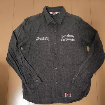 벤 데이비스 자수 셔츠 M 그레이