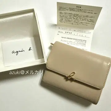 IWO3C-01 미니 지갑 베이지 에네스베 agnes b.