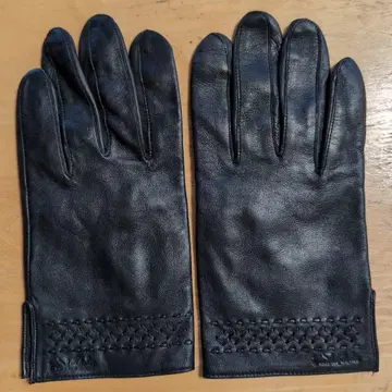 가죽 블랙 장갑 약 23cm