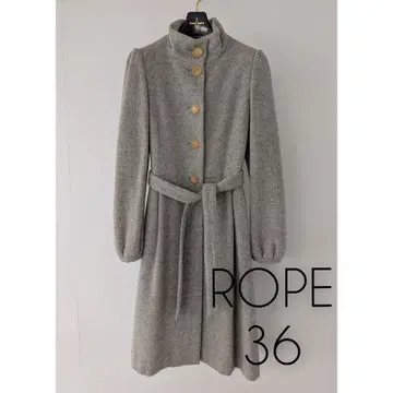 ROPE 그레이 롱 코트 36