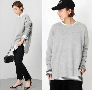 Deuxieme Classe fluffy 스무스 크루넥 풀오버