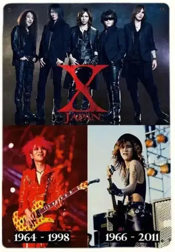 X JAPAN 양철 간판