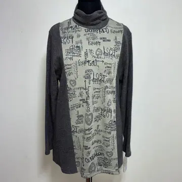 일본제 새상품 따뜻한 소재 절개 튜닉 사이드셔링 베이지