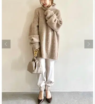 윔 가젯 알파카 혼방 터틀넥 니트