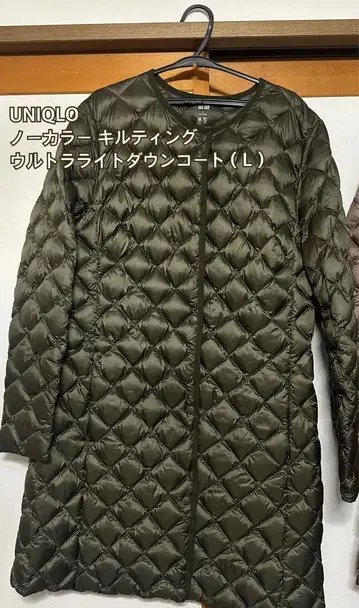 UNIQLO 노카라 퀼팅 울트라 라이트 다운 코트