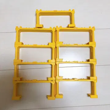 프라레일 복선 교각 옐로우 컬러 9개 세트