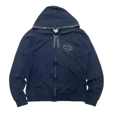 할리데이비슨 지퍼 후드티 큐빅