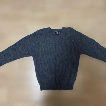 NEW 네이비 리브 스웨터