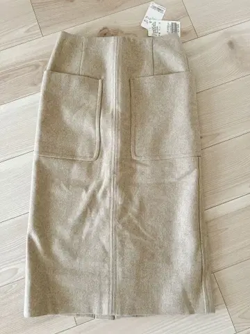 Spick and Span 베이지 롱 스커트