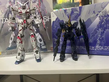 건담 프라모델 MG 유니콘 건담 ti f & RG 밴시 sp f 세트