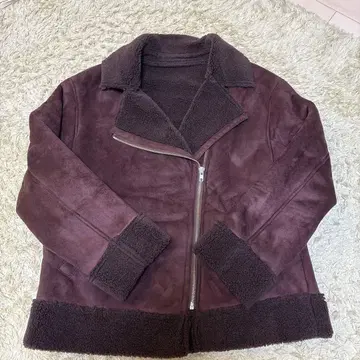 브라운 무스탕풍 자켓 애로우즈