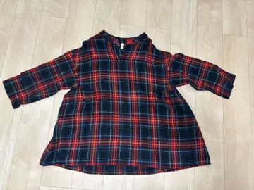 프릿 튜닉 체크