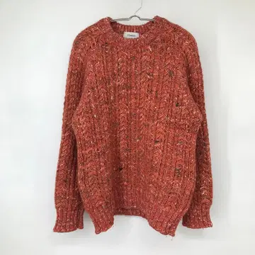 TOMAS 론 헤르만 별주 스웨터 M 오렌지 울