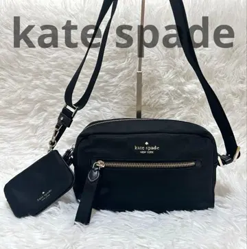 새상품급 케이트 스페이드 숄더백 파우치 포함 나일론 블랙