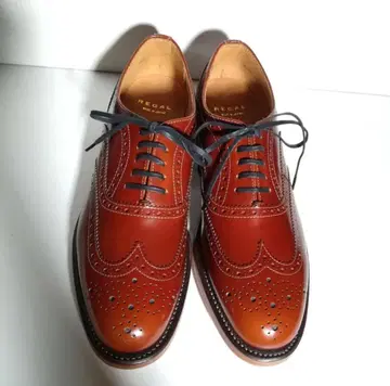 리갈 윙팁 24.5 브라운 여성용 가죽 밑창 신발 새상품급