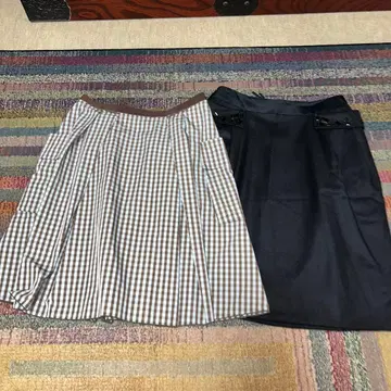 폭시 스커트 2장 세트