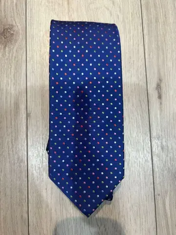 폴 스미스 네이비 도트 패턴 넥타이