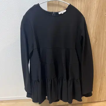 yori 누쿠누쿠 프릴 티어드 블라우스 38 블랙