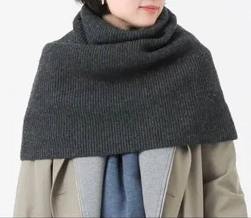 AP STUDIO 리브 니트 케이프 그레이