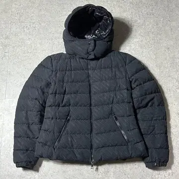 레어 모델 MONCLER BADYF 블랙 패턴 2 다운 자켓