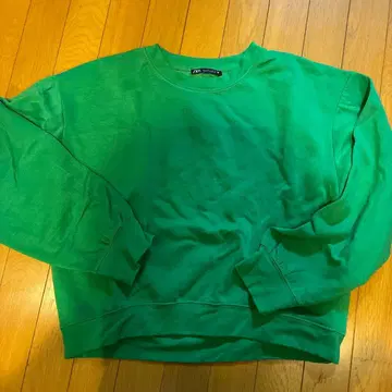 ZARA 그린 맨투맨 L 사이즈