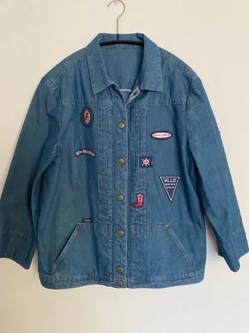 마드모아젤 논논 데님 자켓 G 자켓 와펜 L