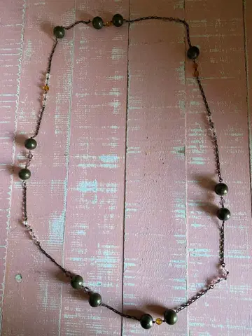 비즈와 체인의 롱 목걸이 4298 SHIZUKA KOMURO