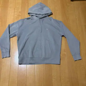 그레이 후드 부착 후드티