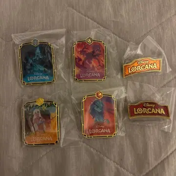 디즈니 로르카나 핀 배지 6개 묶음 판매