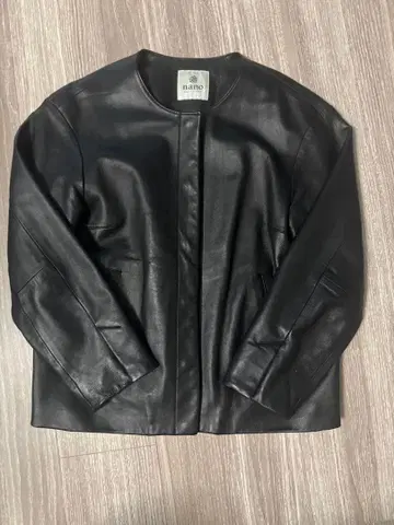나노 유니버스 여성용 블랙 가죽 아우터
