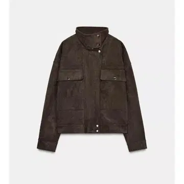 ZARA 페이크 스웨이드 페이크 오버 사이즈 봄버 자켓