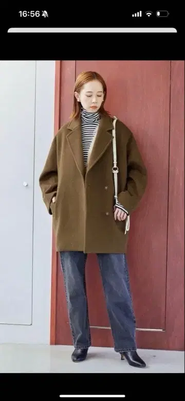 저널 스탠다드 슈퍼140 코트! 브라운 36