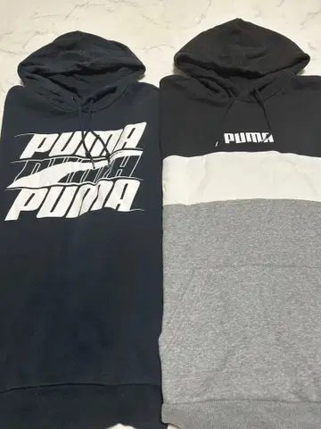 [세트 판매] PUMA 후드 부착 후드티 2장