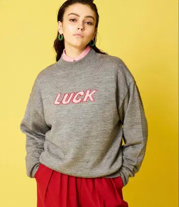 MAISON SPECIAL 스웨터 그레이 SELENA HELIOS