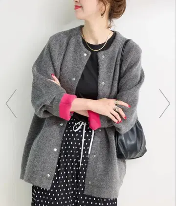 베이세스톡 [WEB 한정판] 2층 스무스 니트 롱 가디건