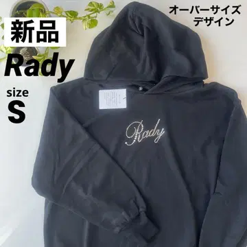 [ 새상품 ] 레이디 Rady 큐빅 로고 오버 사이즈 후디 후드티 원피스