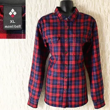 O3 새상품급 Women XL 몽벨 메리노울 레일 셔츠