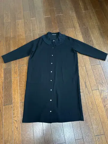 mizuiroind 미즈이로 인드 플리츠 칼라 원피스 긴팔 원피스