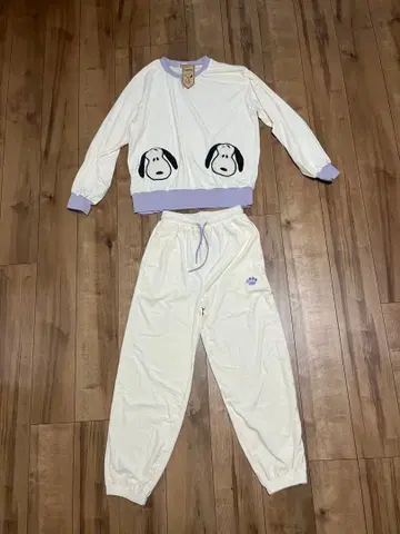 스누피 자수 룸웨어 세트