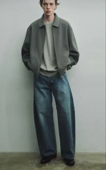 ssstein / DEFORMATION WIDE DENIM JEANS